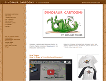 Tablet Screenshot of dinosaurcartoons.com